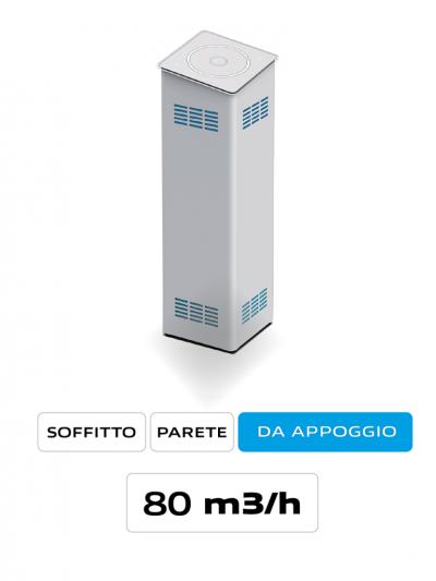 Purificatore d'aria per grandi ambienti AirO' Plus Cappe Baraldi Milano